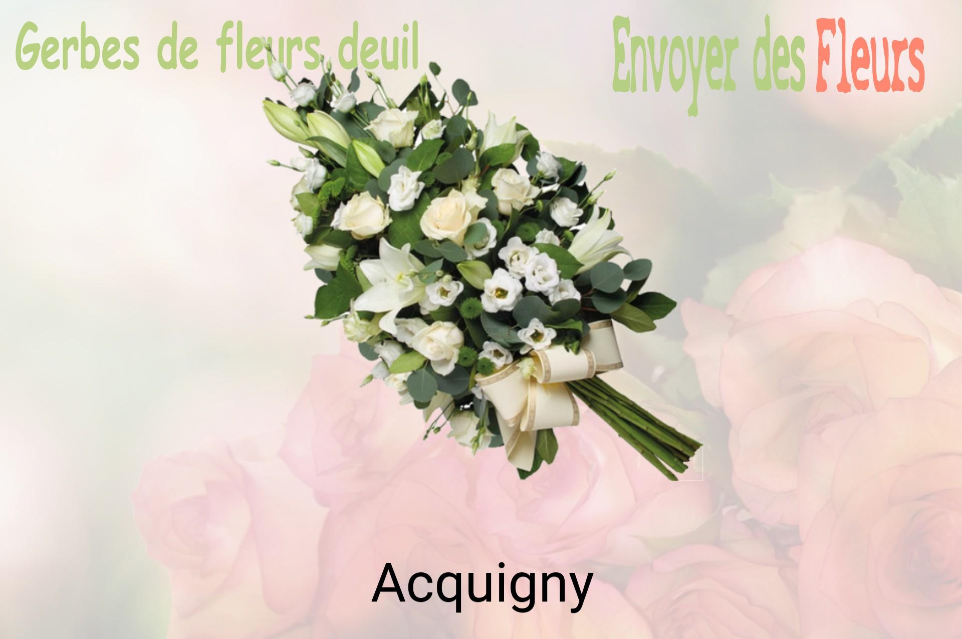 Gerbe de fleurs de deuil livrée à Acquigny